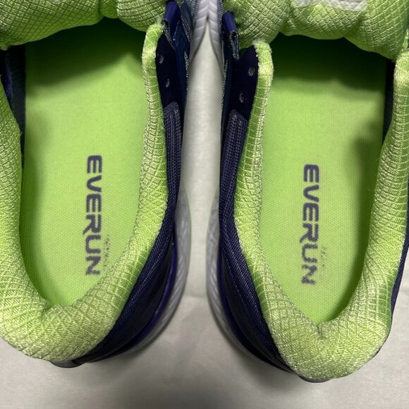 Saucony Guide ISO Purple/Neon Green Running Sneakers Women's Size 8.5 WIDE - Picture 13 of 15